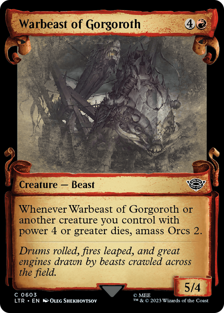 Warbeast of Gorgoroth [The Lord of the Rings: Tales of Middle-Earth Showcase Scrolls] | Grognard Games