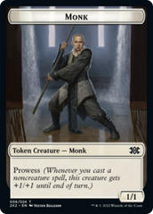 Saproling // Monk Double-sided Token [Double Masters 2022 Tokens] | Grognard Games