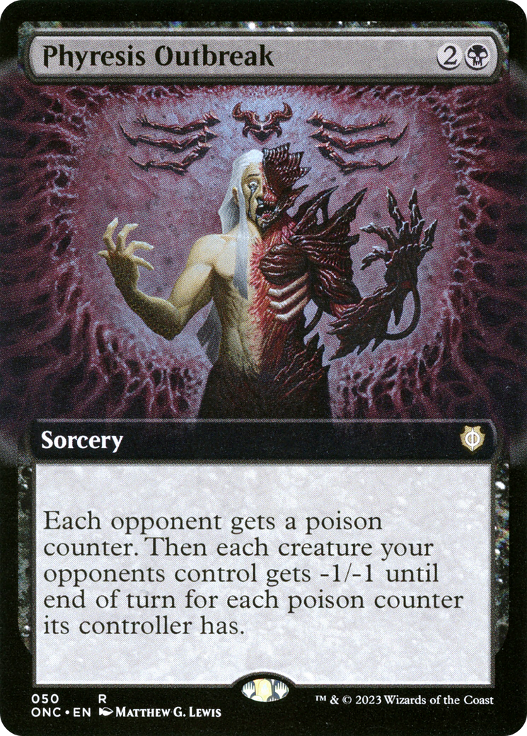 Phyresis Outbreak (Extended Art) [Phyrexia: All Will Be One Commander] | Grognard Games