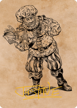 Volo, Itinerant Scholar Art Card (Gold-Stamped Signature) [Commander Legends: Battle for Baldur's Gate Art Series] | Grognard Games