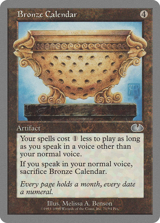 Bronze Calendar [Unglued] | Grognard Games