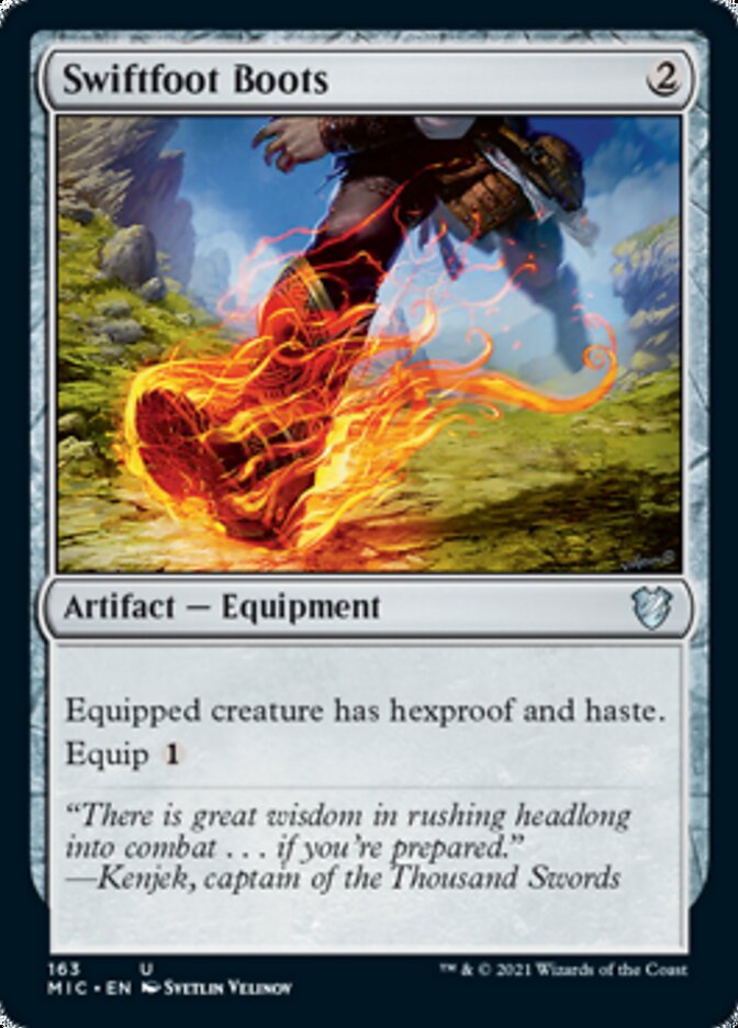 Swiftfoot Boots [Innistrad: Midnight Hunt Commander] | Grognard Games