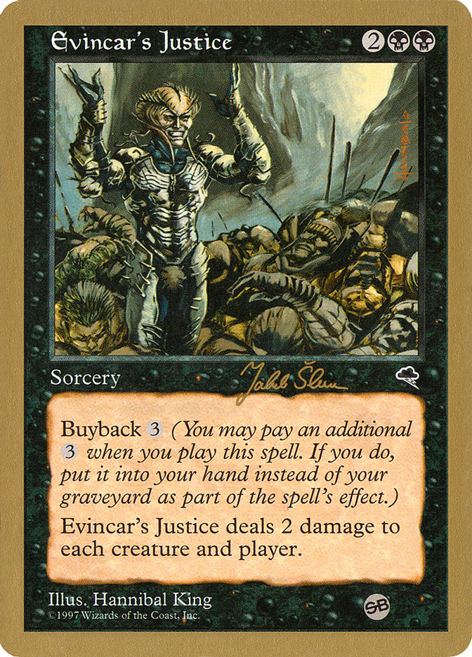 Evincar's Justice (Jakub Slemr) (SB) [World Championship Decks 1999] | Grognard Games