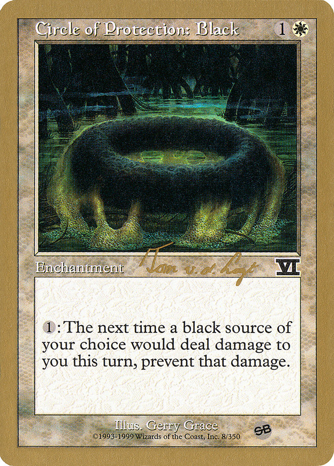 Circle of Protection: Black (Tom van de Logt) (SB) [World Championship Decks 2000] | Grognard Games