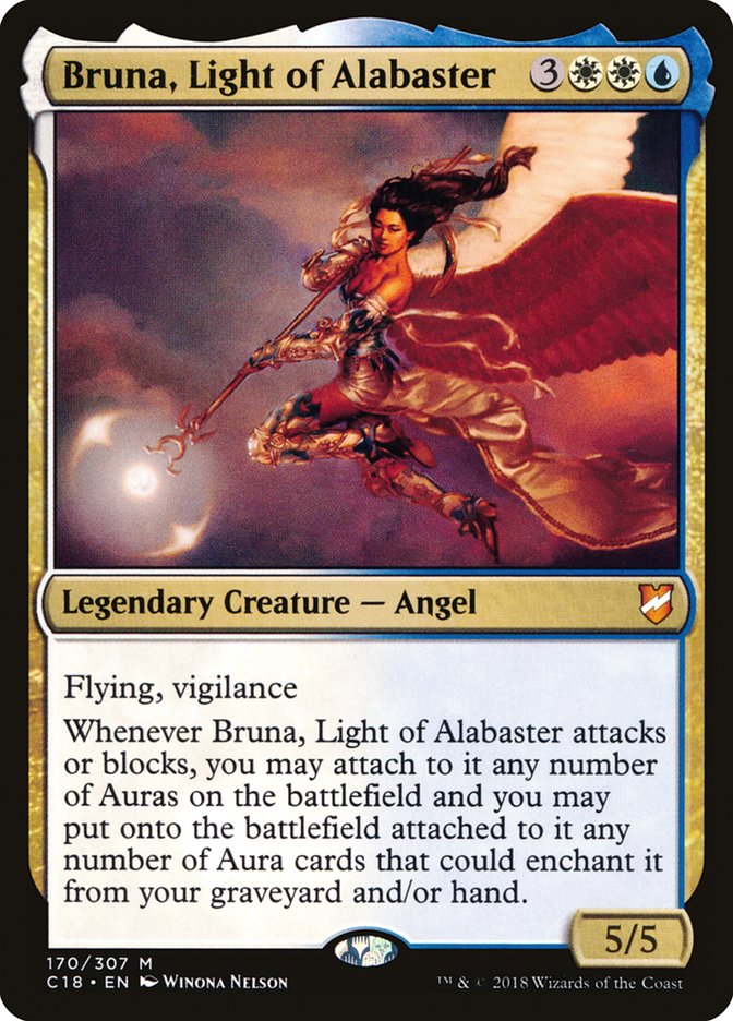 Bruna, Light of Alabaster (Oversized) [Commander 2018 Oversized] | Grognard Games