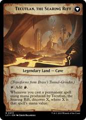 Brass's Tunnel-Grinder // Tecutlan, The Searing Rift (Extended Art) [The Lost Caverns of Ixalan] | Grognard Games