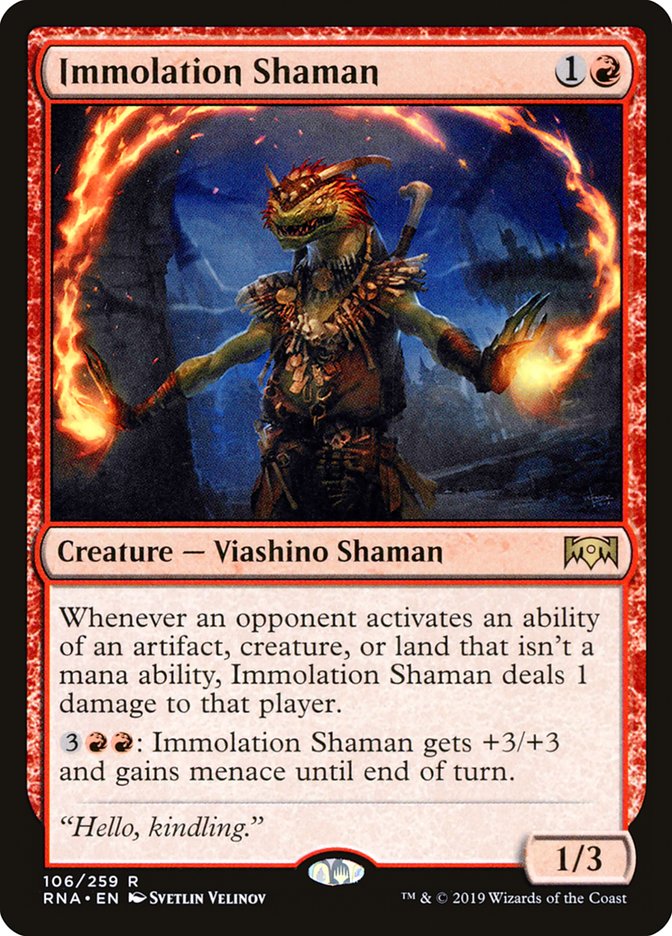 Immolation Shaman [Ravnica Allegiance] | Grognard Games