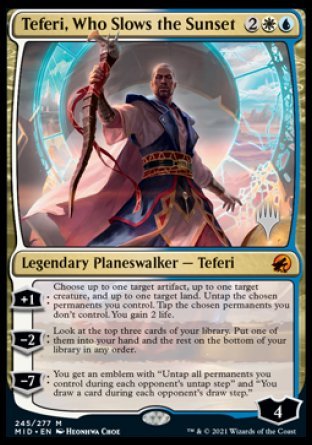 Teferi, Who Slows the Sunset (Promo Pack) [Innistrad: Midnight Hunt Promos] | Grognard Games