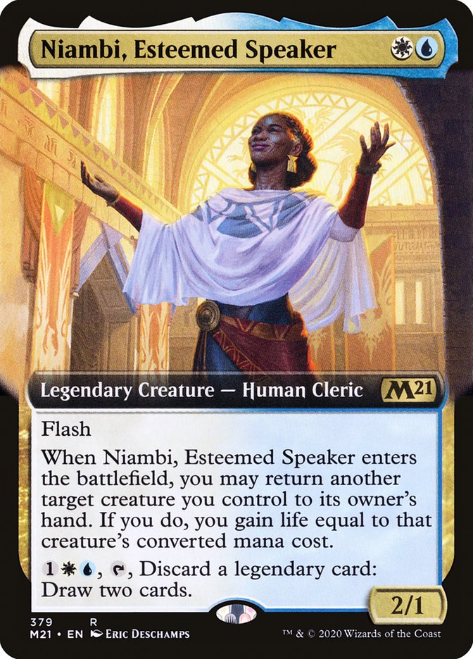 Niambi, Esteemed Speaker (Extended) [Core Set 2021] | Grognard Games