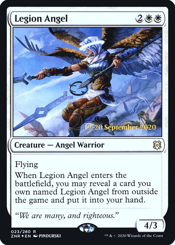 Legion Angel [Zendikar Rising Prerelease Promos] | Grognard Games