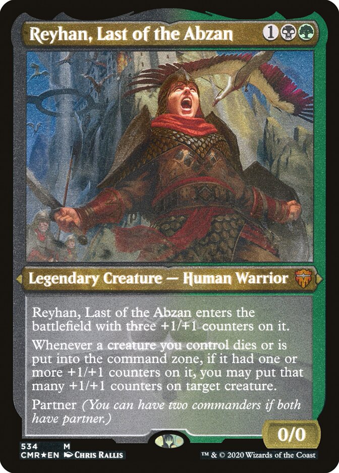 Reyhan, Last of the Abzan (Etched) [Commander Legends] | Grognard Games