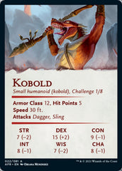 Kobold Art Card [Dungeons & Dragons: Adventures in the Forgotten Realms Art Series] | Grognard Games