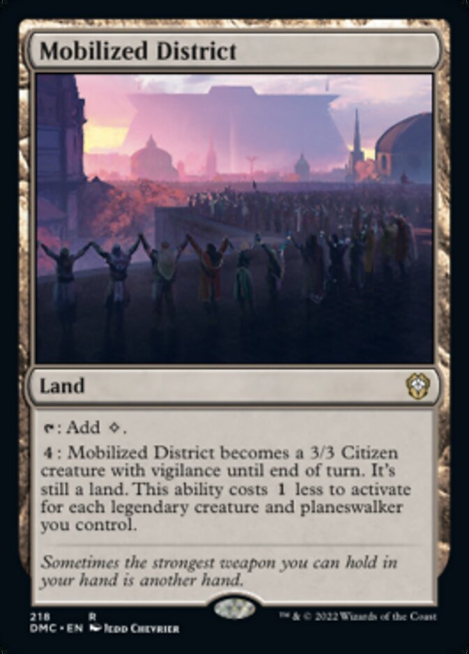 Mobilized District [Dominaria United Commander] | Grognard Games