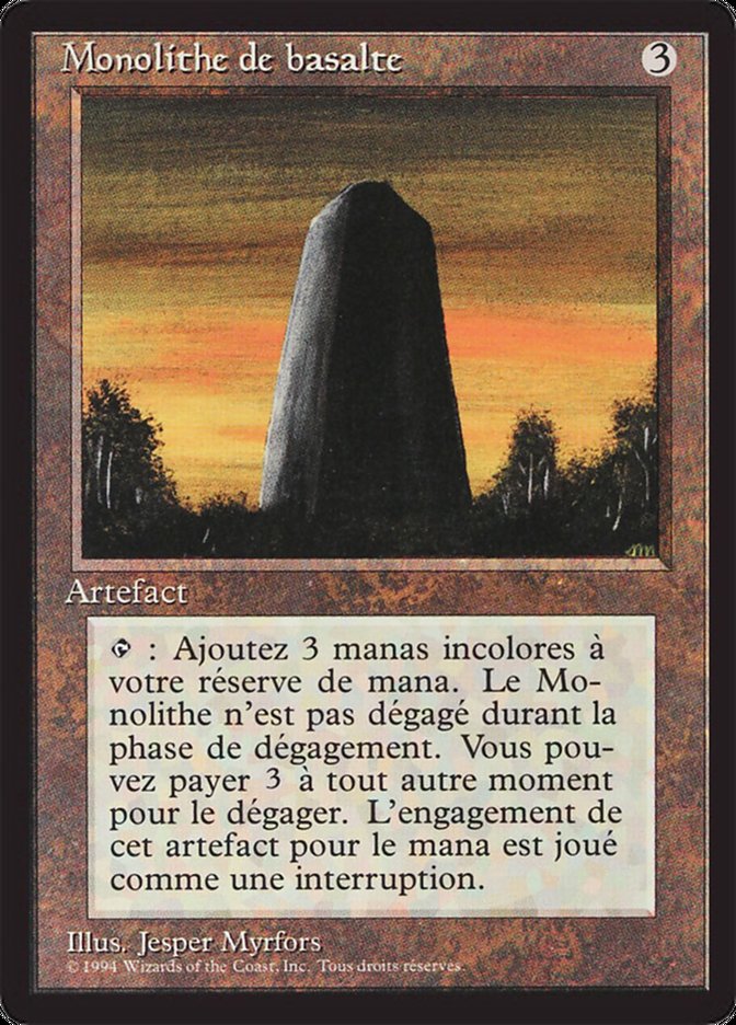 Basalt Monolith [Foreign Black Border] | Grognard Games