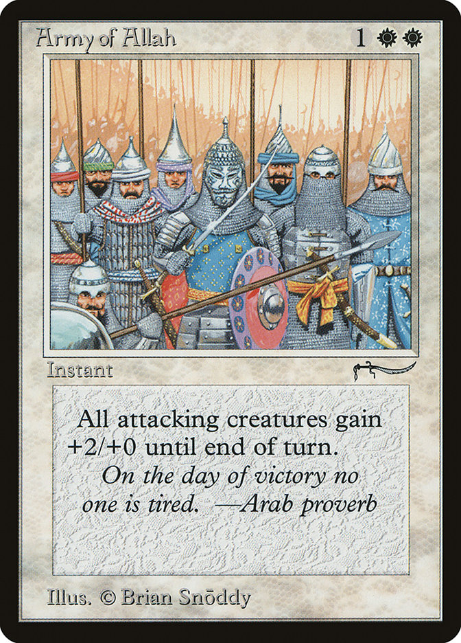 Army of Allah (Light Mana Cost) [Arabian Nights] | Grognard Games