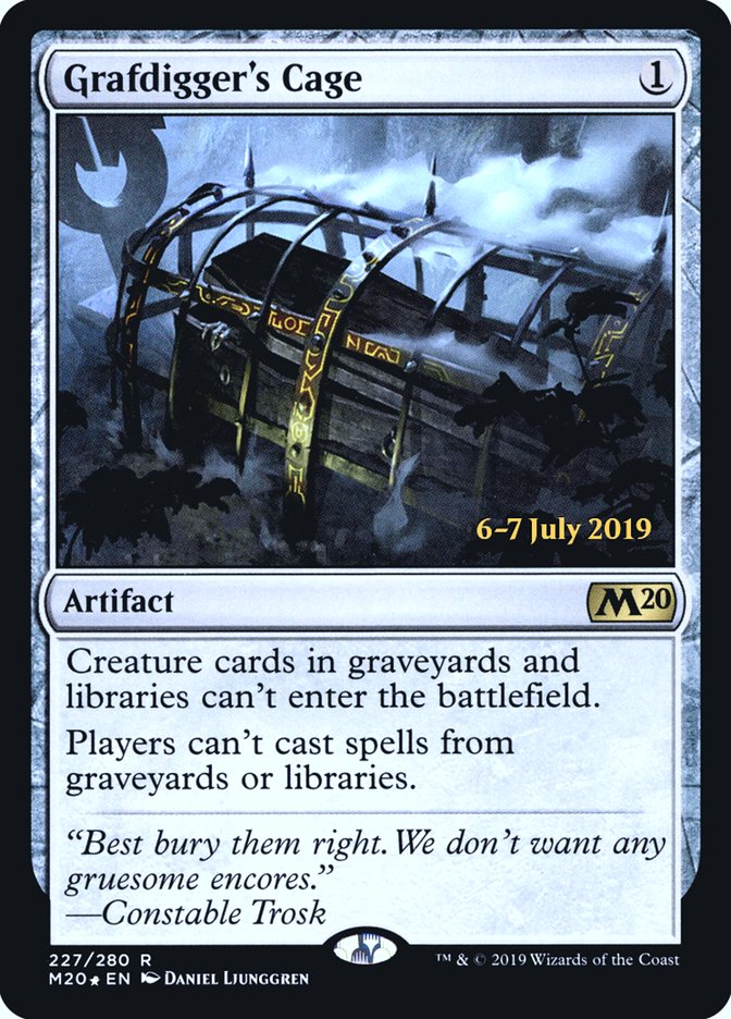 Grafdigger's Cage  [Core Set 2020 Prerelease Promos] | Grognard Games