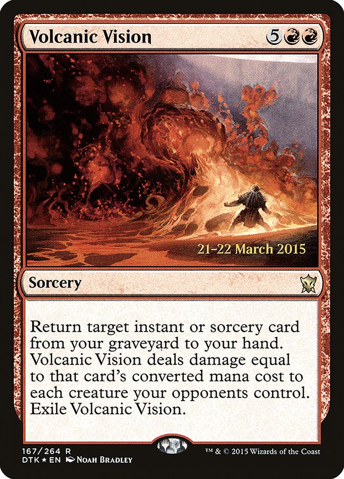 Volcanic Vision  [Dragons of Tarkir Prerelease Promos] | Grognard Games