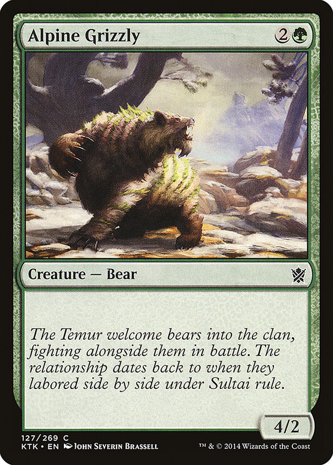 Alpine Grizzly [Khans of Tarkir] | Grognard Games