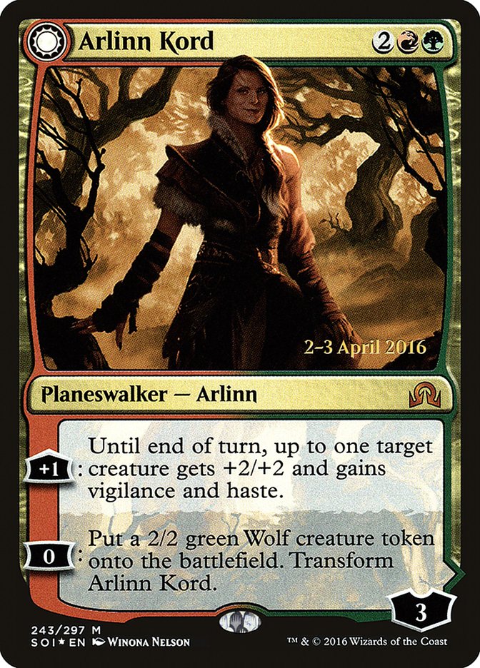 Arlinn Kord // Arlinn, Embraced by the Moon [Shadows over Innistrad Prerelease Promos] | Grognard Games