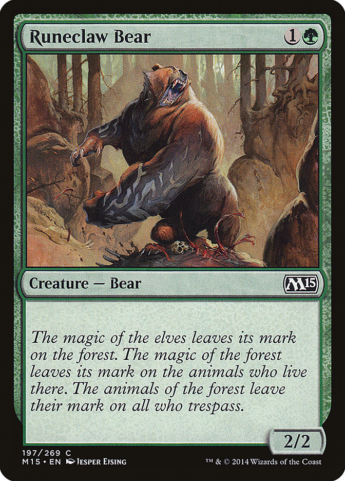 Runeclaw Bear [Magic 2015] | Grognard Games