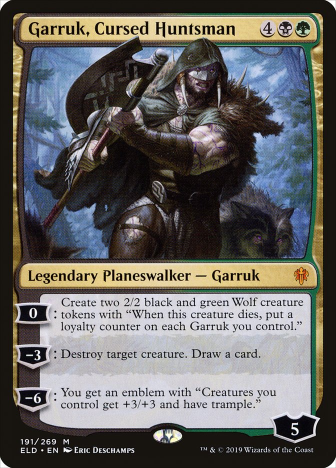 Garruk, Cursed Huntsman [Throne of Eldraine] | Grognard Games