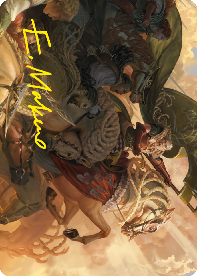 Marshal's Anthem Art Card (Gold-Stamped Signature) [The Lord of the Rings: Tales of Middle-earth Art Series] | Grognard Games