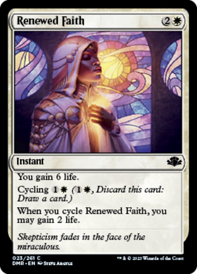 Renewed Faith [Dominaria Remastered] | Grognard Games