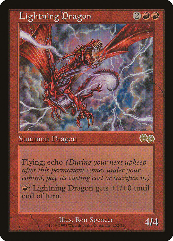 Lightning Dragon [Urza's Saga] | Grognard Games
