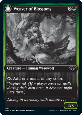 Weaver of Blossoms // Blossom-Clad Werewolf [Innistrad: Double Feature] | Grognard Games