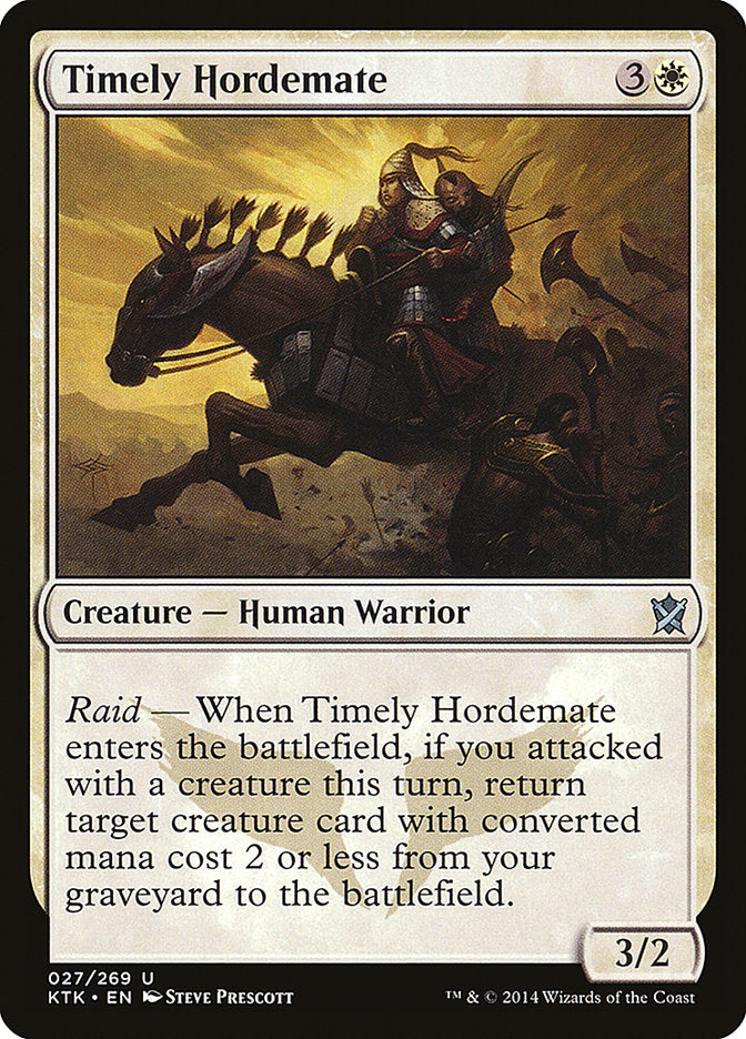 Timely Hordemate [Khans of Tarkir] | Grognard Games