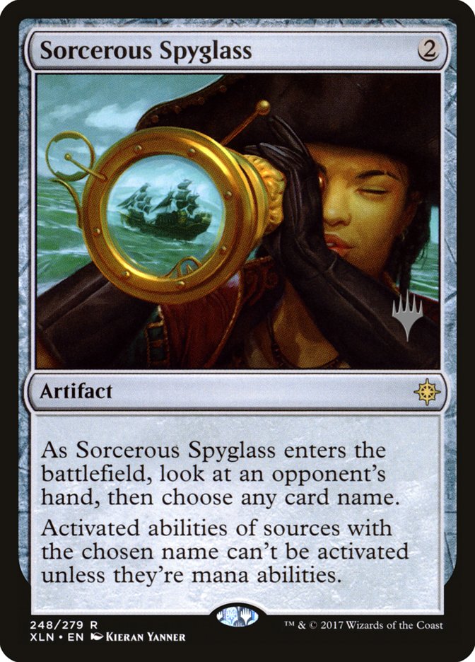 Sorcerous Spyglass (Promo Pack) [Ixalan Promos] | Grognard Games