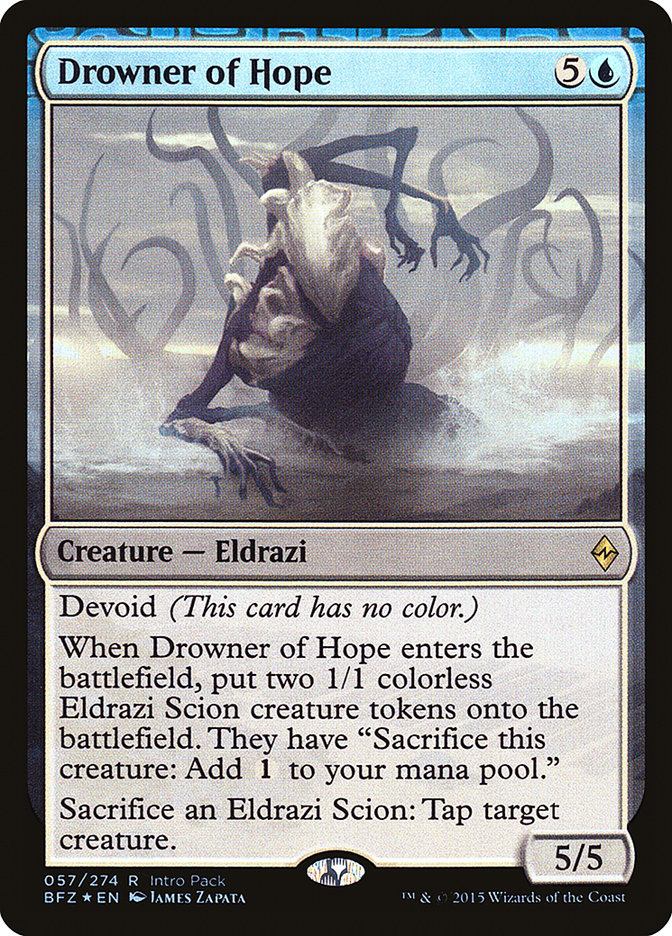 Drowner of Hope (Intro Pack) [Battle for Zendikar Promos] | Grognard Games