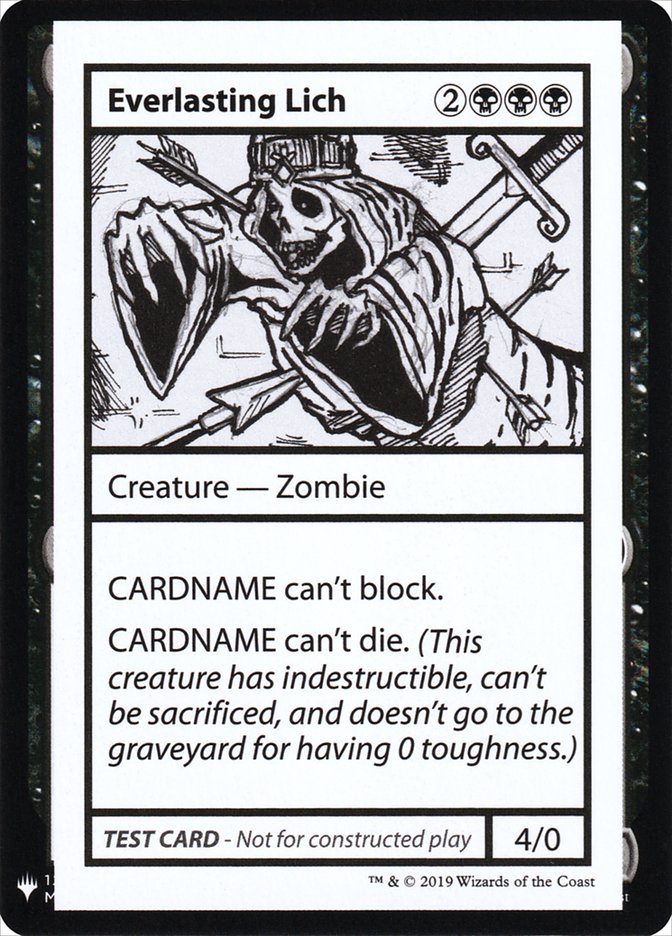 Everlasting Lich [Mystery Booster Playtest Cards] | Grognard Games
