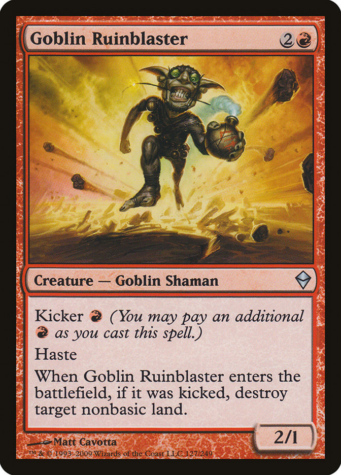 Goblin Ruinblaster [Zendikar] | Grognard Games