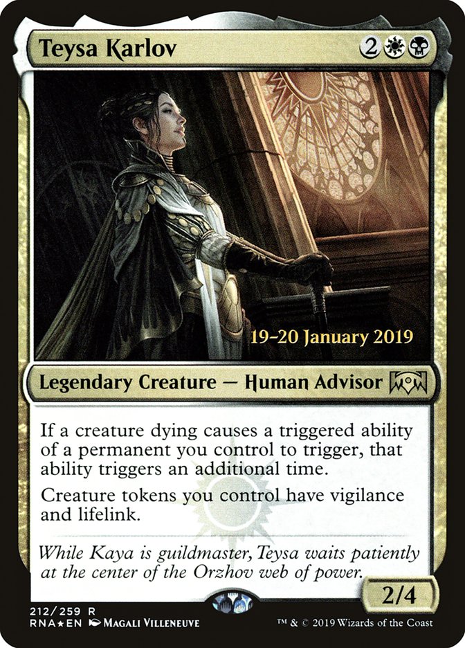 Teysa Karlov [Ravnica Allegiance Prerelease Promos] | Grognard Games