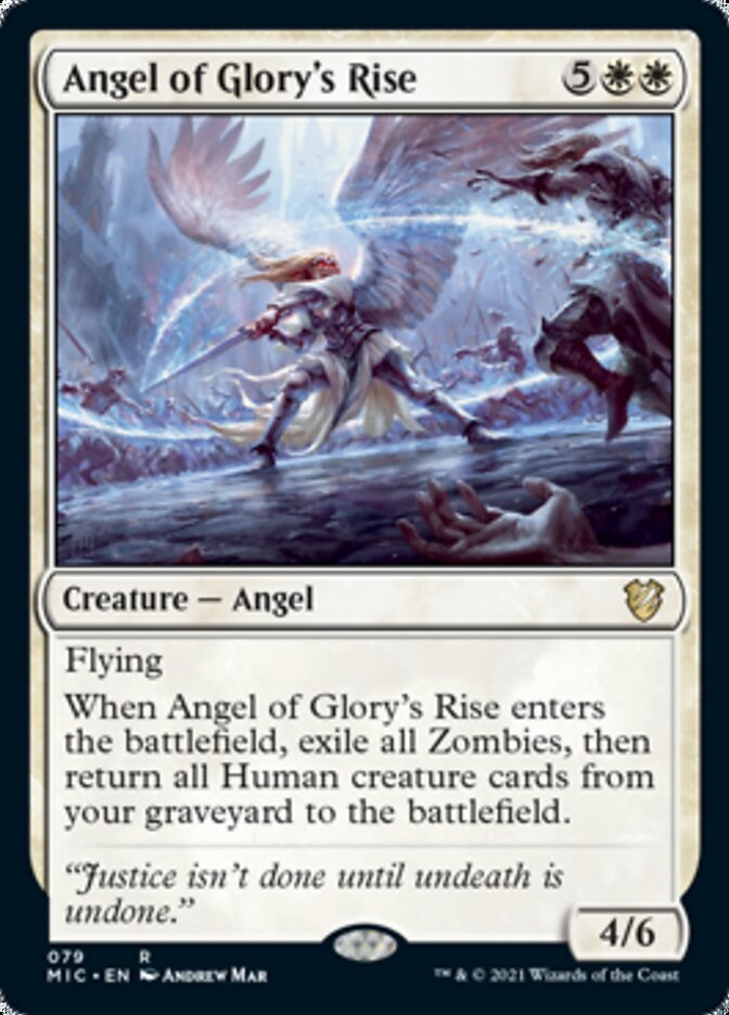 Angel of Glory's Rise [Innistrad: Midnight Hunt Commander] | Grognard Games