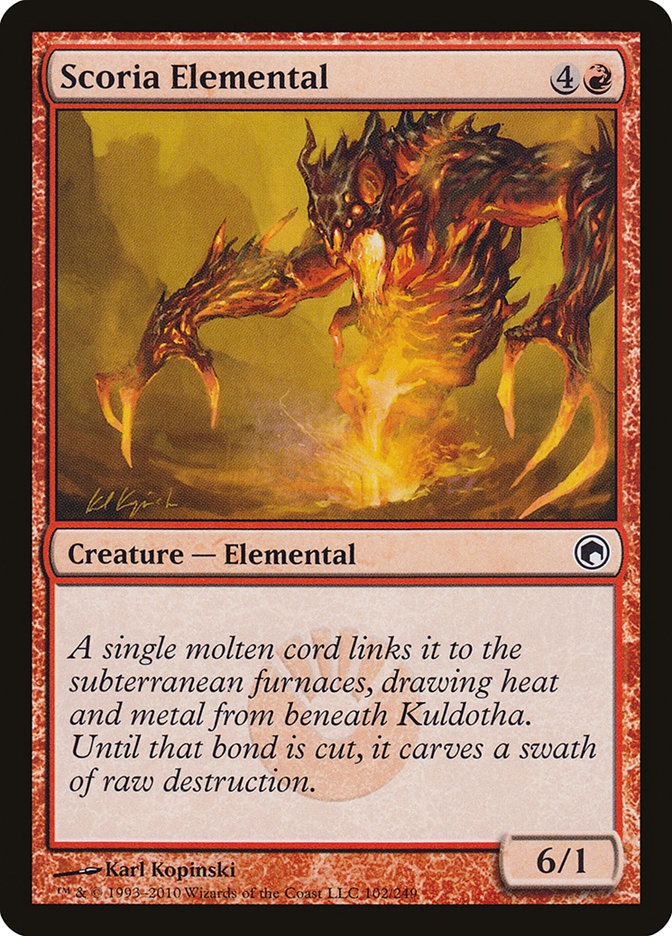 Scoria Elemental [Scars of Mirrodin] | Grognard Games