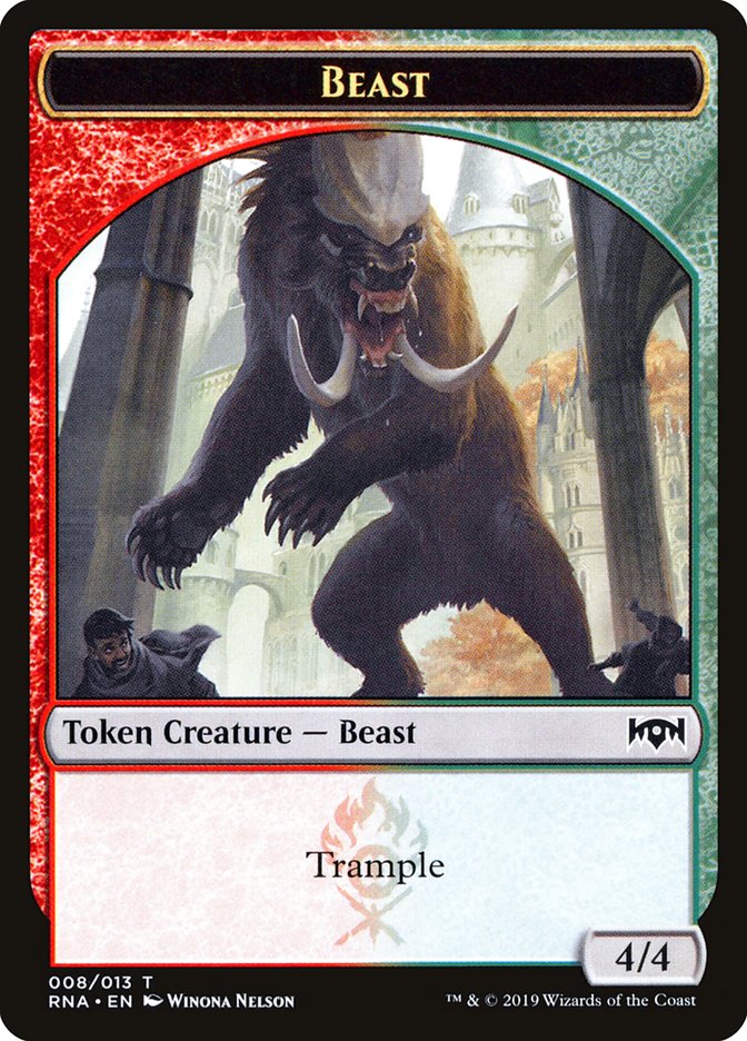 Beast [Ravnica Allegiance Tokens] | Grognard Games