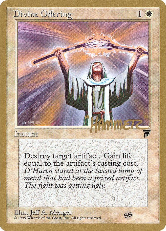 Divine Offering (Shawn "Hammer" Regnier) (SB) [Pro Tour Collector Set] | Grognard Games