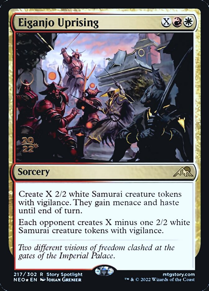 Eiganjo Uprising [Kamigawa: Neon Dynasty Prerelease Promos] | Grognard Games