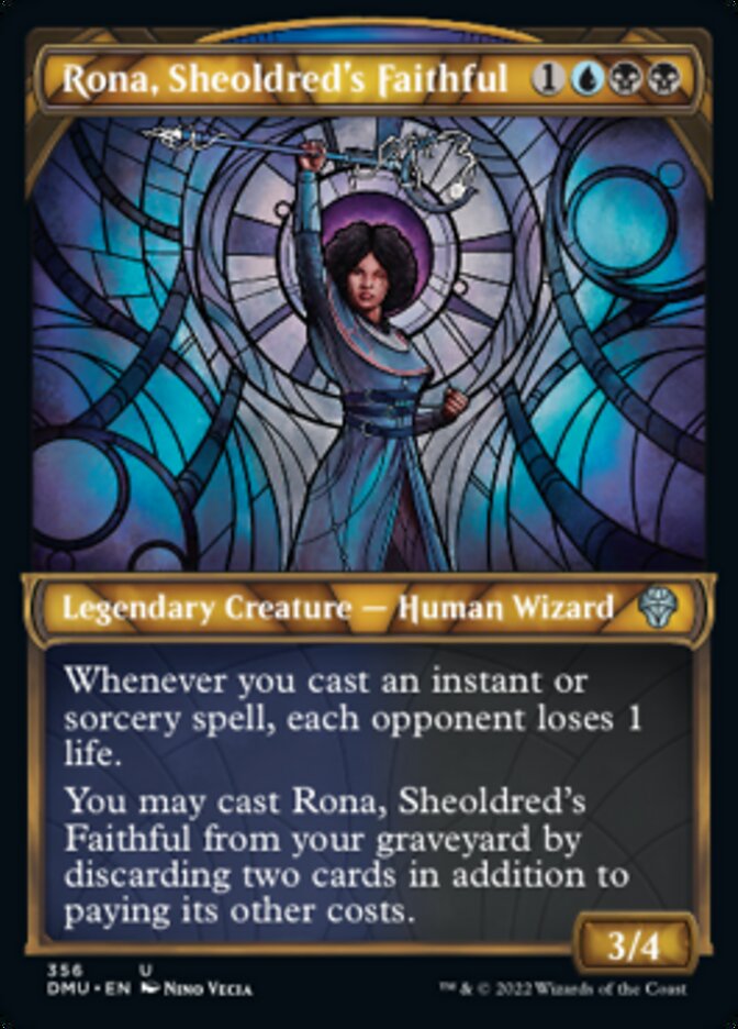 Rona, Sheoldred's Faithful (Showcase Textured) [Dominaria United] | Grognard Games