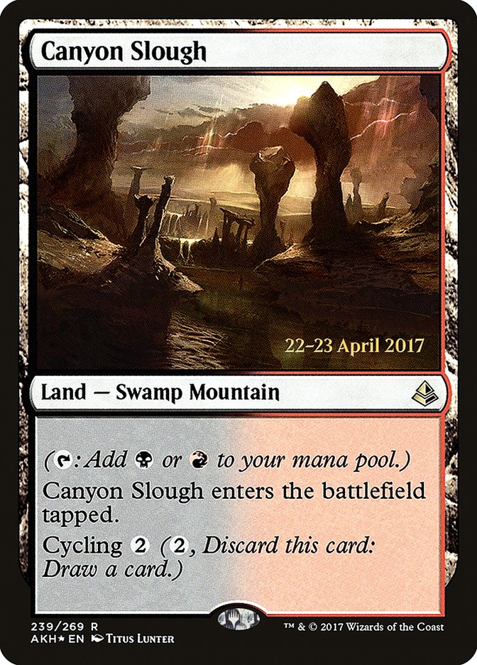 Canyon Slough  [Amonkhet Prerelease Promos] | Grognard Games