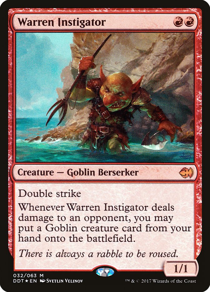 Warren Instigator [Duel Decks: Merfolk vs. Goblins] | Grognard Games