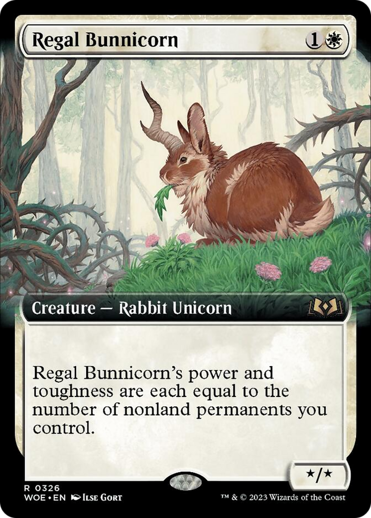 Regal Bunnicorn (Extended Art) [Wilds of Eldraine] | Grognard Games