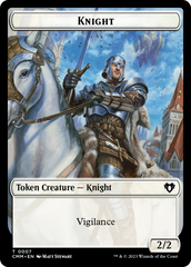 Spirit (0039) // Knight Double-Sided Token [Commander Masters Tokens] | Grognard Games