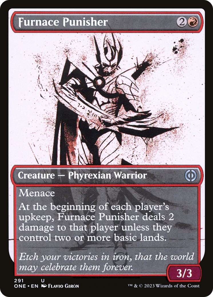 Furnace Punisher (Showcase Ichor) [Phyrexia: All Will Be One] | Grognard Games