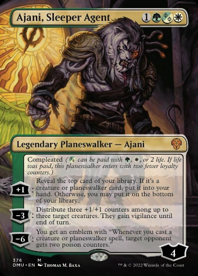 Ajani, Sleeper Agent (Borderless) (376) [Dominaria United] | Grognard Games