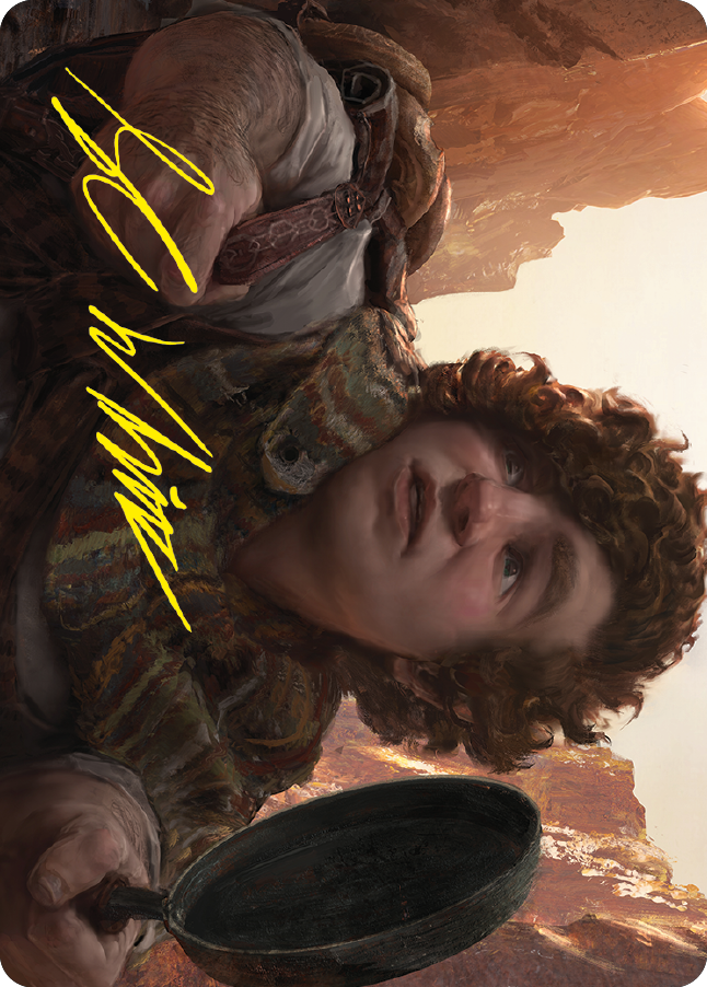 Sam, Loyal Attendant Art Card (Gold-Stamped Signature) [The Lord of the Rings: Tales of Middle-earth Art Series] | Grognard Games