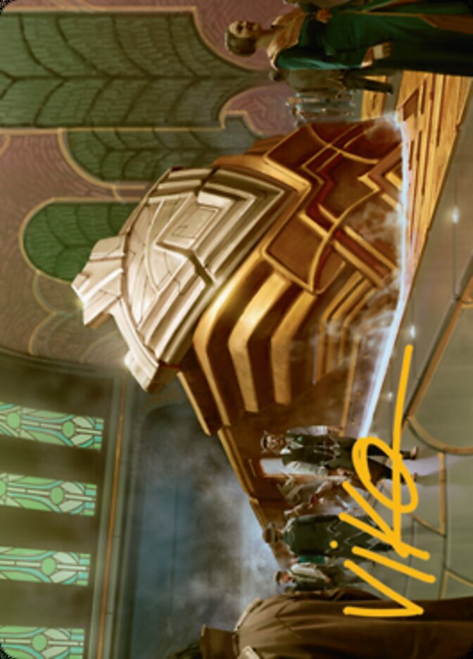 Capenna Express Art Card (Gold-Stamped Signature) [Streets of New Capenna Art Series] | Grognard Games
