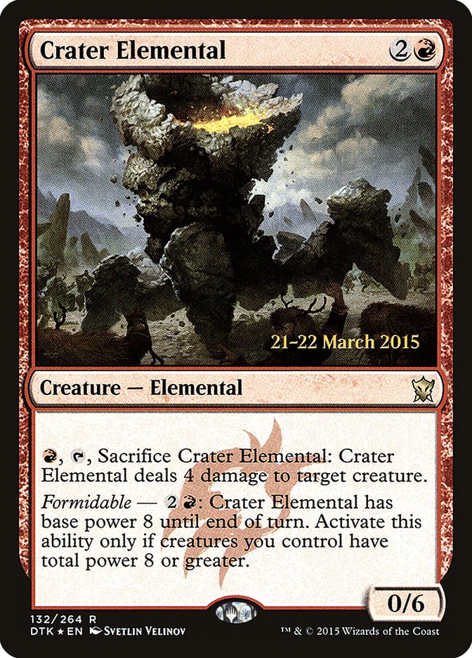 Crater Elemental  [Dragons of Tarkir Prerelease Promos] | Grognard Games